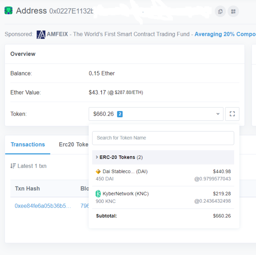 ethereum transaction tracker